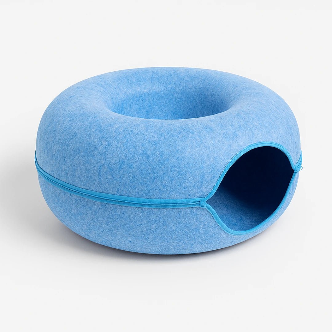KuschelRing™ – Katzenhöhle & Filz - Tunnel für entspannte Rückzugsorte - Wundersnuffel