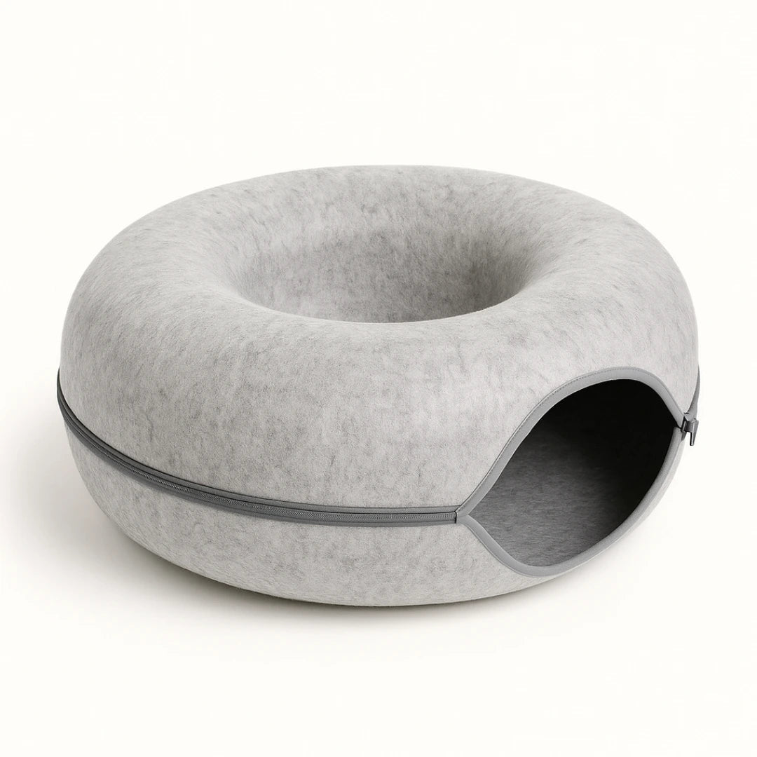 KuschelRing™ – Katzenhöhle & Filz - Tunnel für entspannte Rückzugsorte - Wundersnuffel