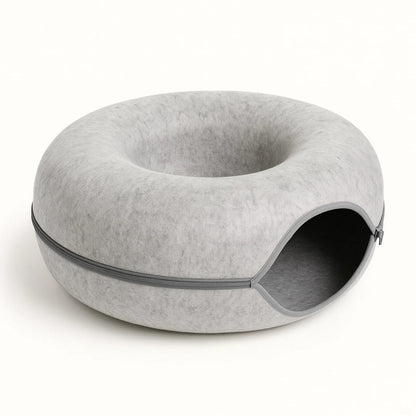 KuschelRing™ – Katzenhöhle & Filz - Tunnel für entspannte Rückzugsorte - Wundersnuffel