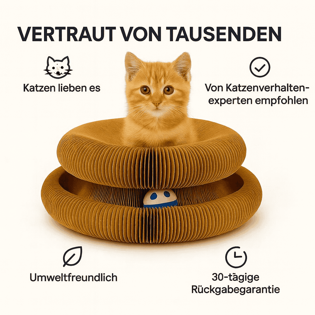 Play Nest™ – Intelligentes Katzenspielzeug zur Stressreduktion & Möbelpflege - Wundersnuffel